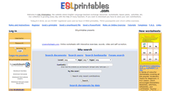 Desktop Screenshot of eslprintables.com